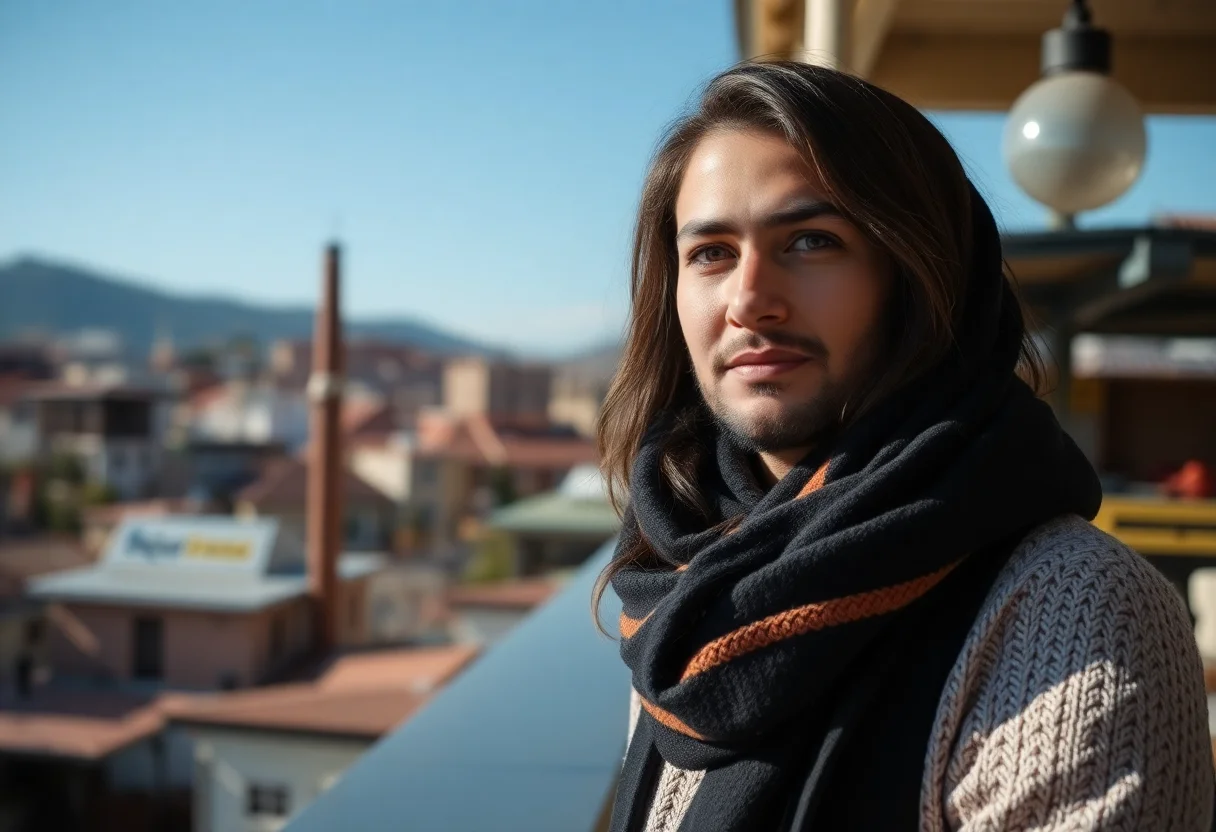 Kapadokya'da güneş batarken vadi manzarası